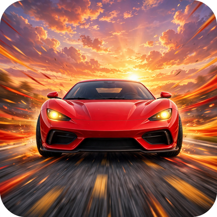 Turbo Racer 3D app icon